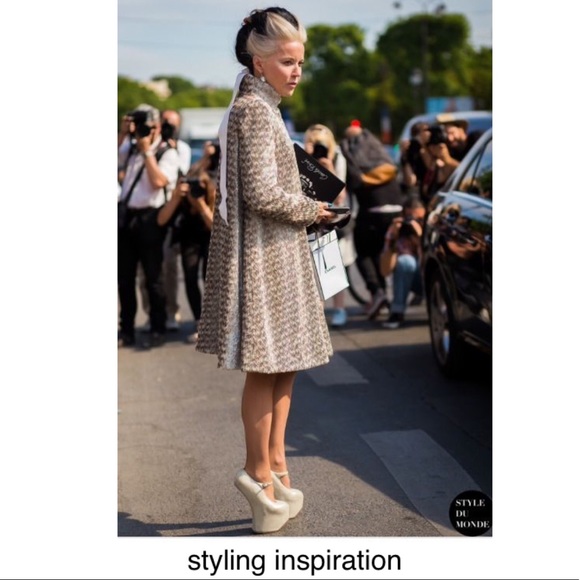 L.A.M.B Dorothee Platform Wedge Heels White leopard animal print sz 8 1/2 - Picture 6 of 16